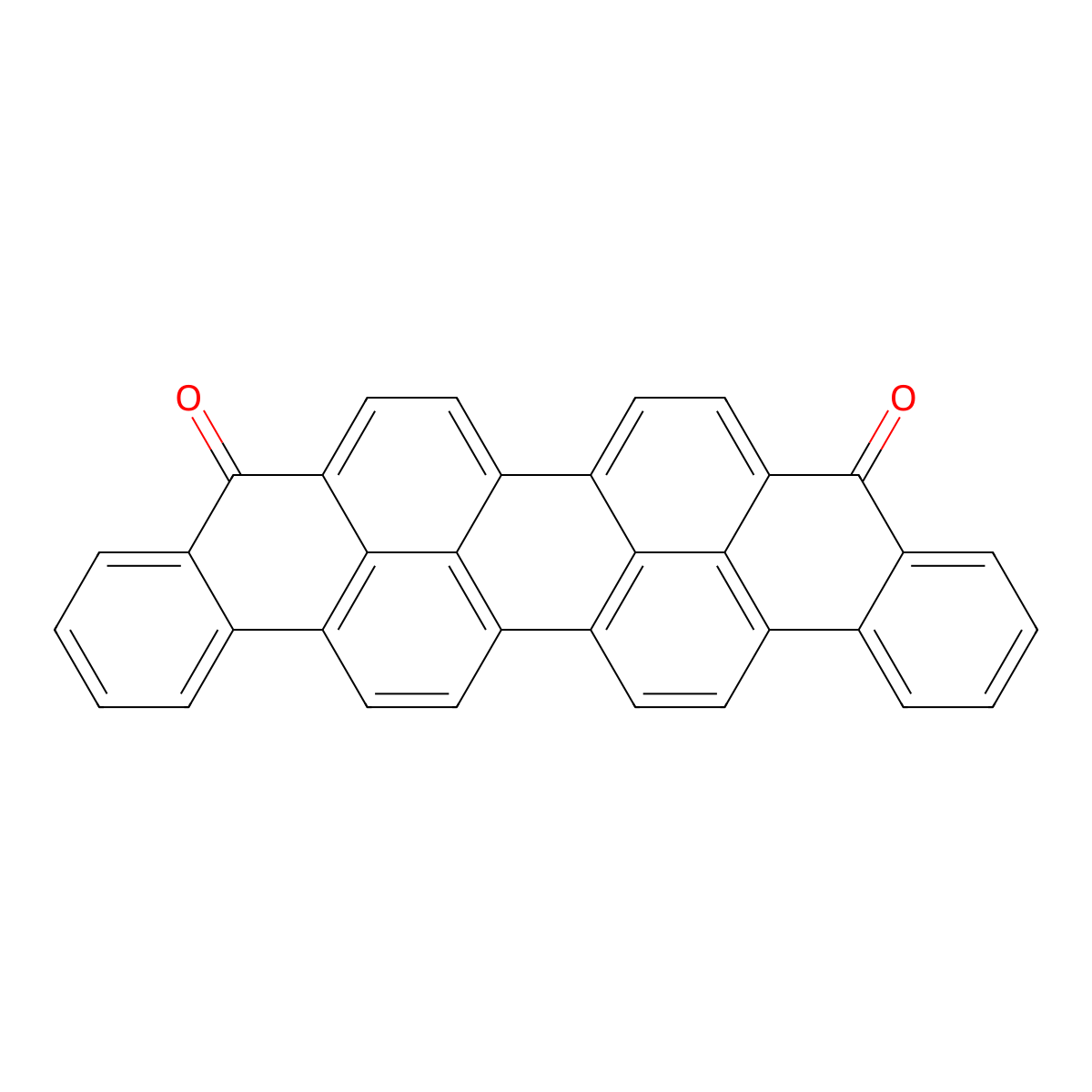 Anthra(9,1,2-cde)benzo(rst)pentaphene-5,10-dione molecular structure, CAS 116-71-2