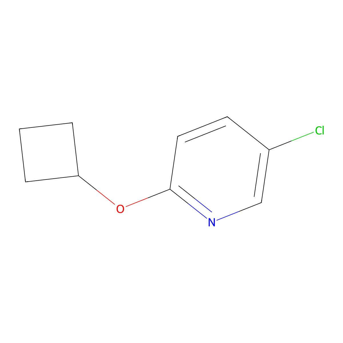 5-Chloro-2-(cyclobutyloxy)pyridine molecular structure, CAS 1160018-64-3