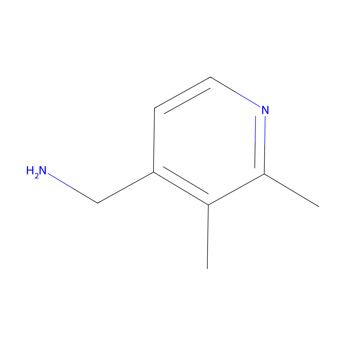 (2,3-Dimethylpyridin-4-YL)methanamine molecular structure, CAS 1160058-84-3