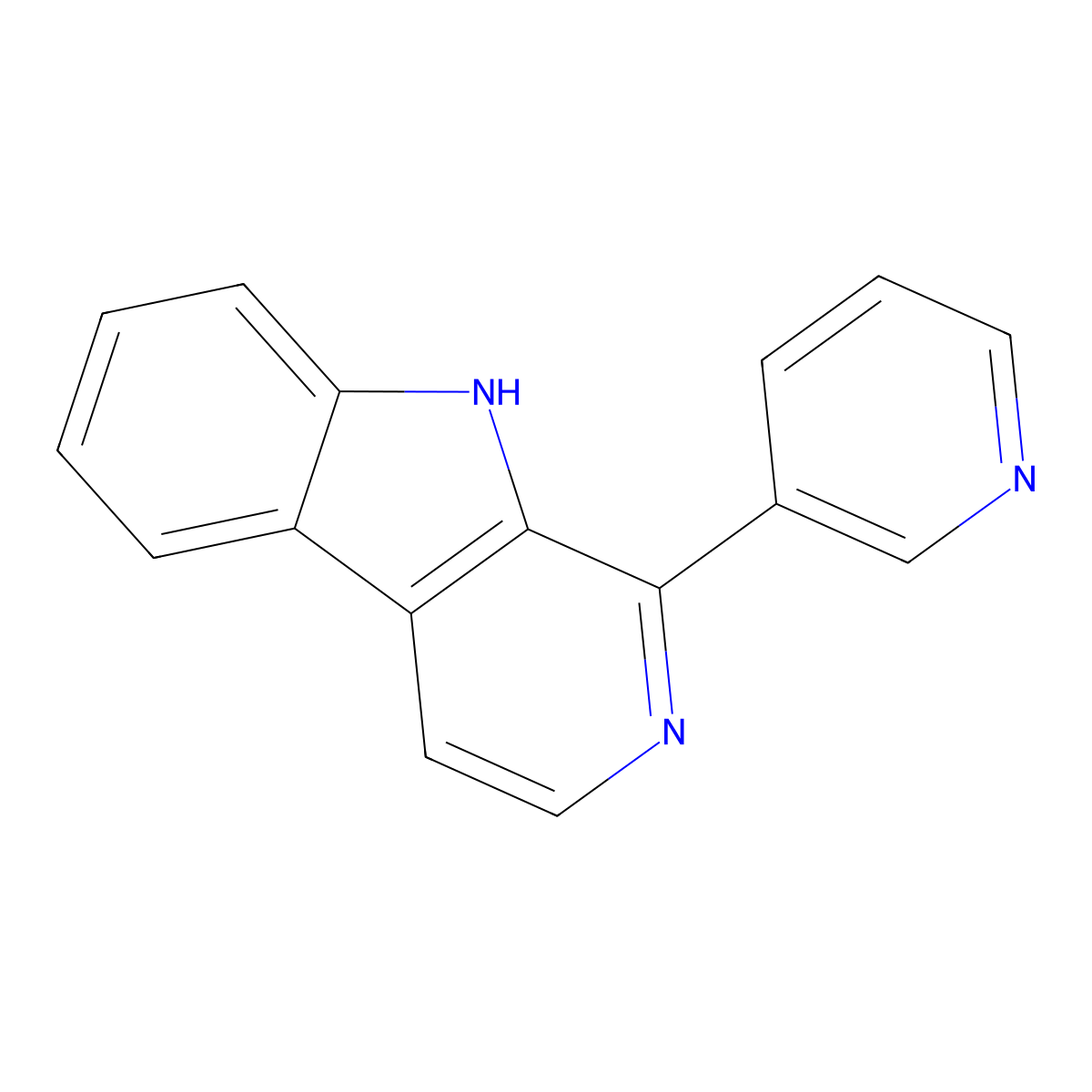 1-(Pyridin-3-yl)-9h-pyrido[3,4-b]indole molecular structure, CAS 1160060-61-6