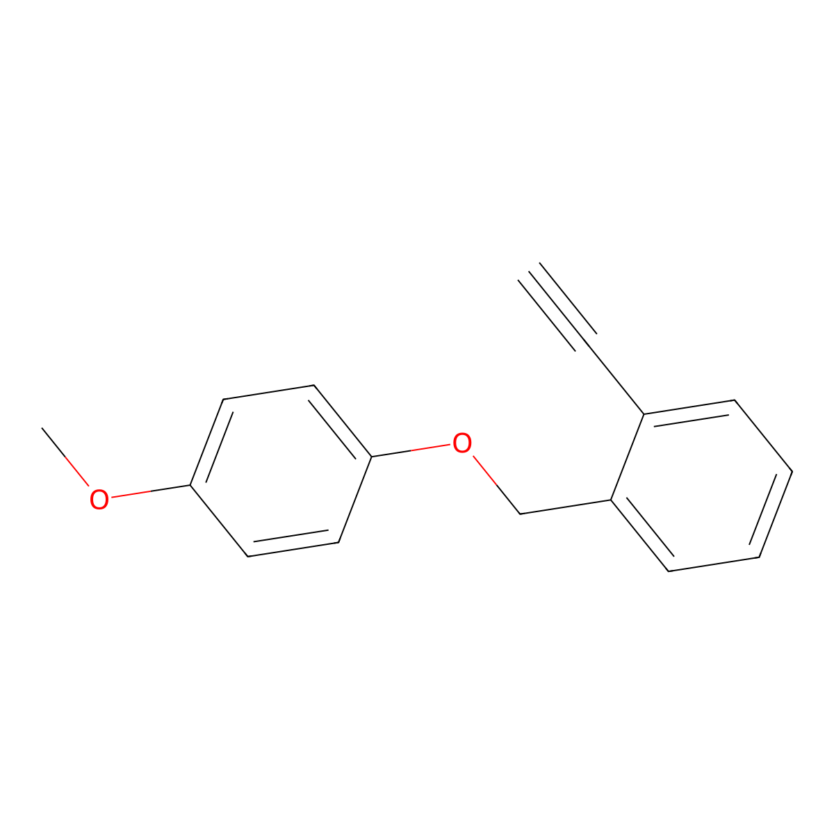 1-Ethynyl-2-((4-methoxyphenoxy)methyl)benzene molecular structure, CAS 1160063-52-4
