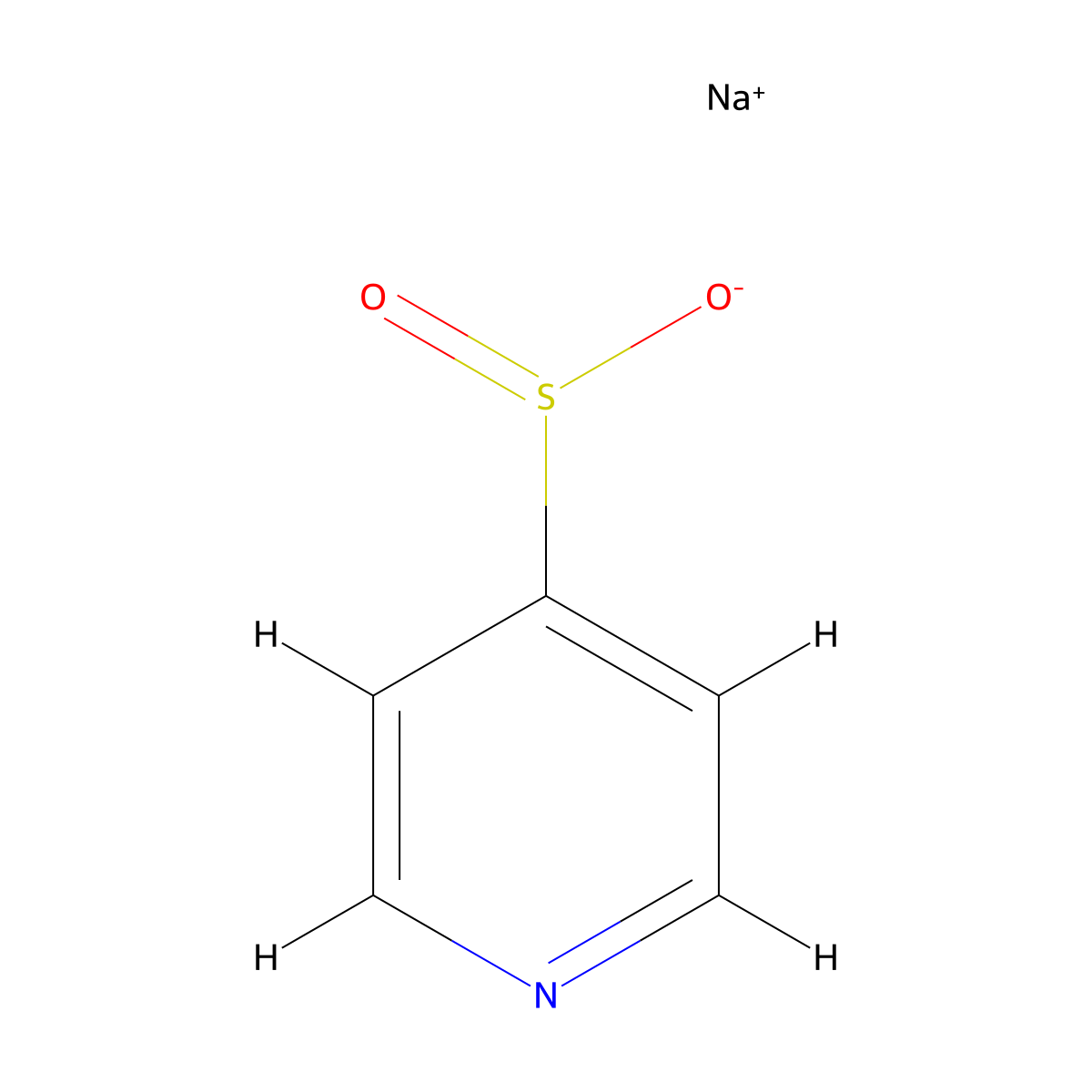 sodium pyridine-4-sulfinate molecular structure, CAS 116008-37-8