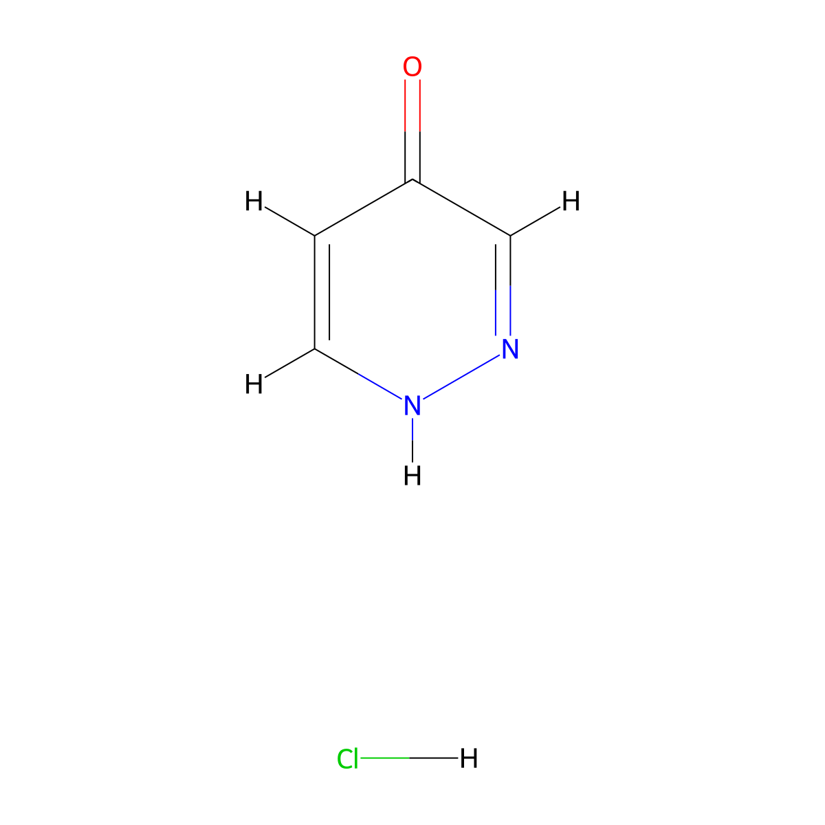 Pyridazin-4-ol hydrochloride molecular structure, CAS 116008-72-1