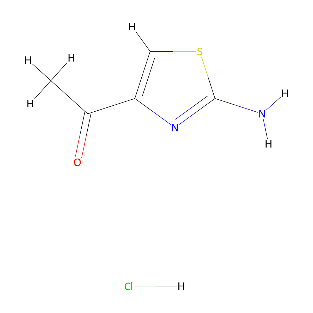 1-(2-Aminothiazol-4-yl)ethanone hydrochloride molecular structure, CAS 116008-78-7