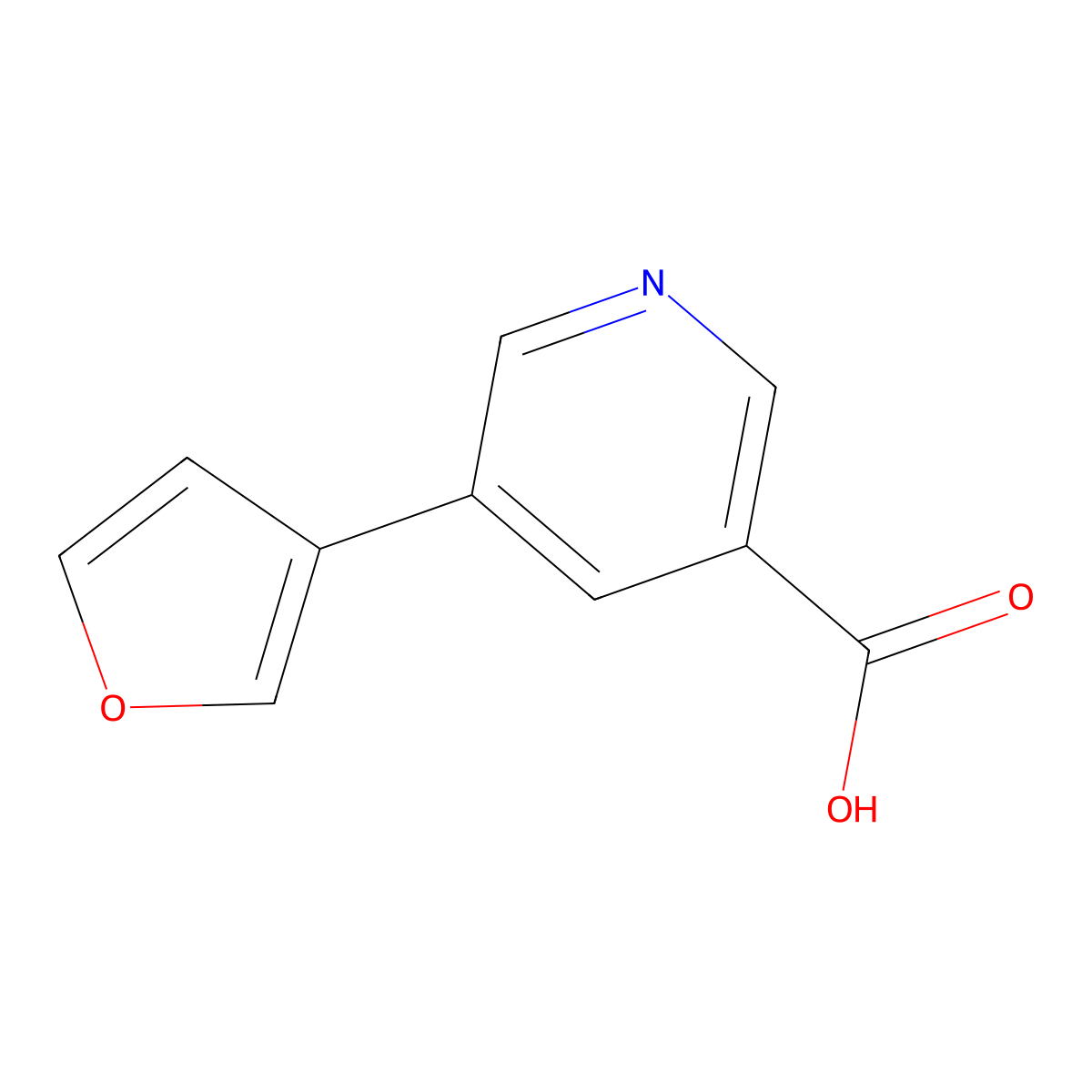 5-(Furan-3-yl)pyridine-3-carboxylic acid molecular structure, CAS 1160106-84-2