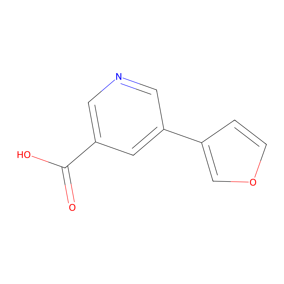 5-(Furan-3-yl)pyridine-3-carboxylic acid molecular structure, CAS 1160106-84-2