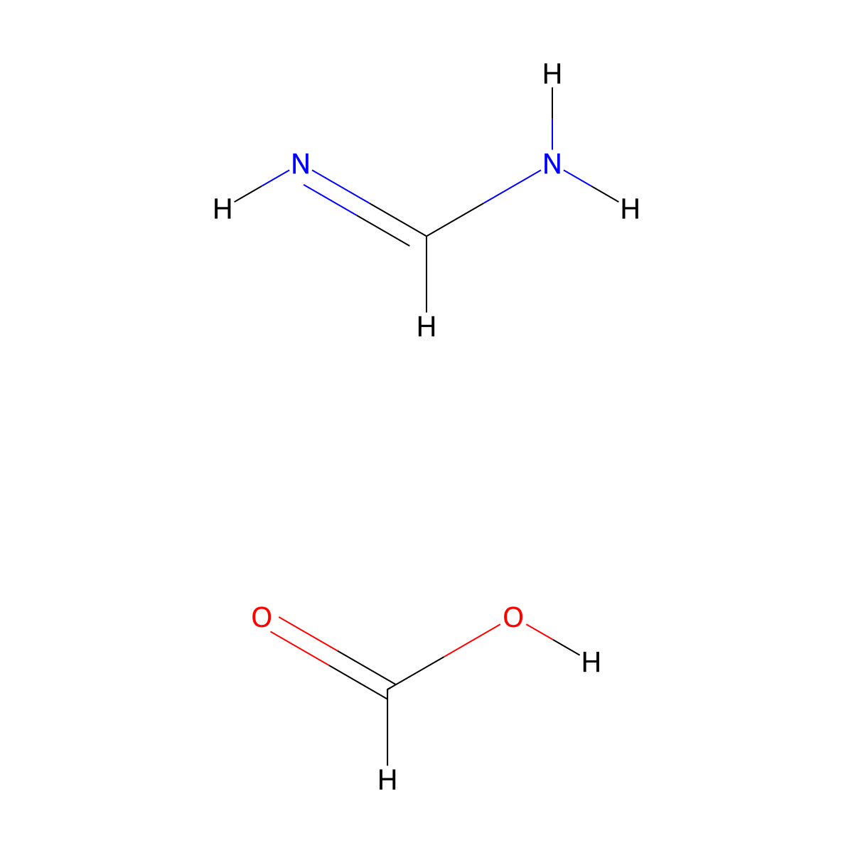 Formimidamide formate molecular structure, CAS 116013-65-1