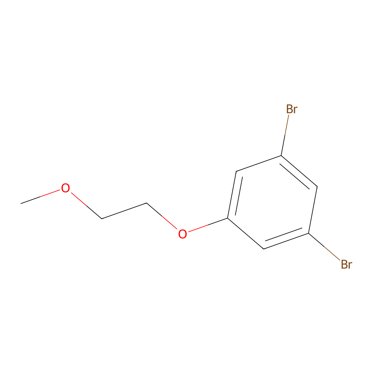 1,3-Dibromo-5-(2-methoxyethoxy)benzene molecular structure, CAS 1160184-89-3