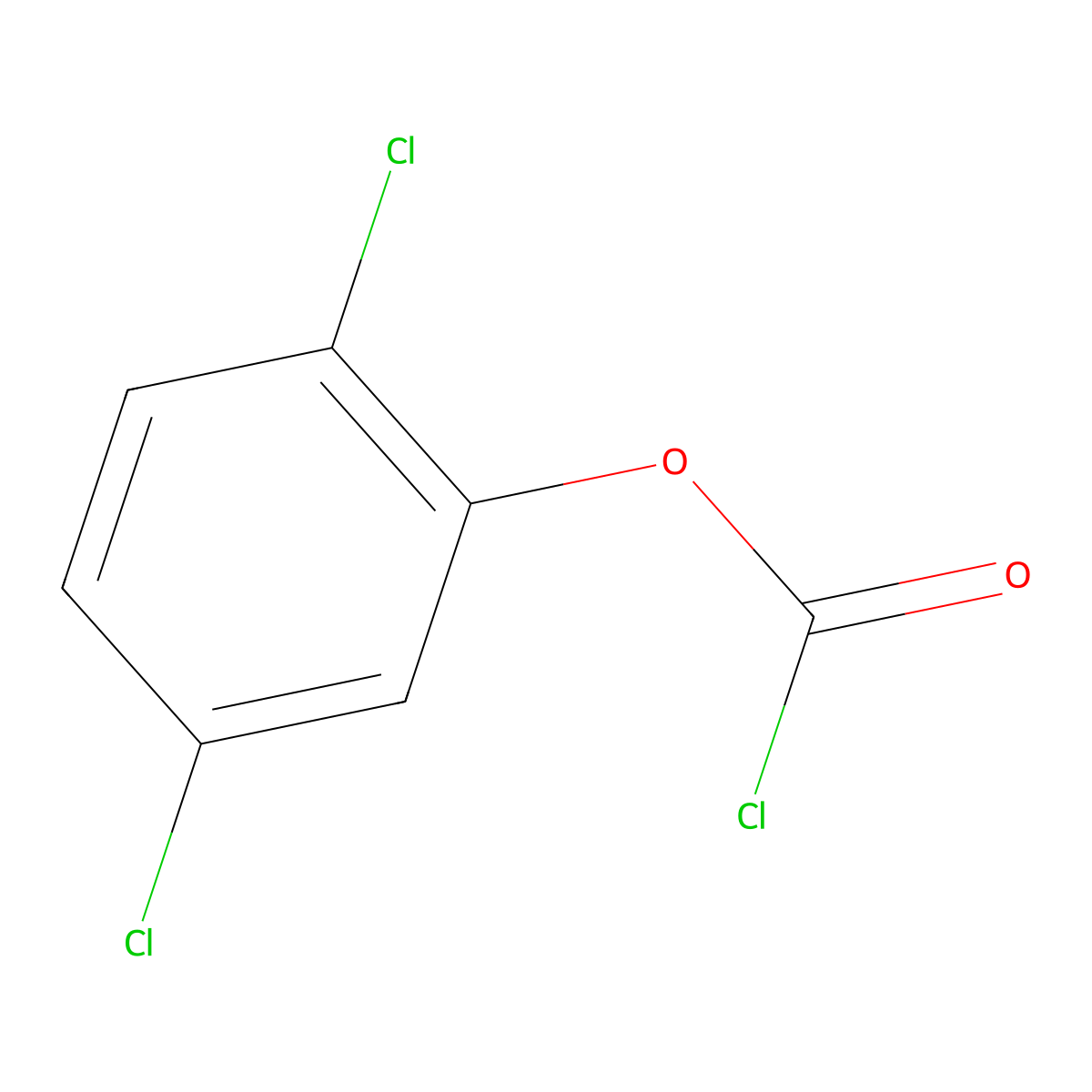 2,5-Dichlorophenyl chloroformate molecular structure, CAS 1160219-66-8