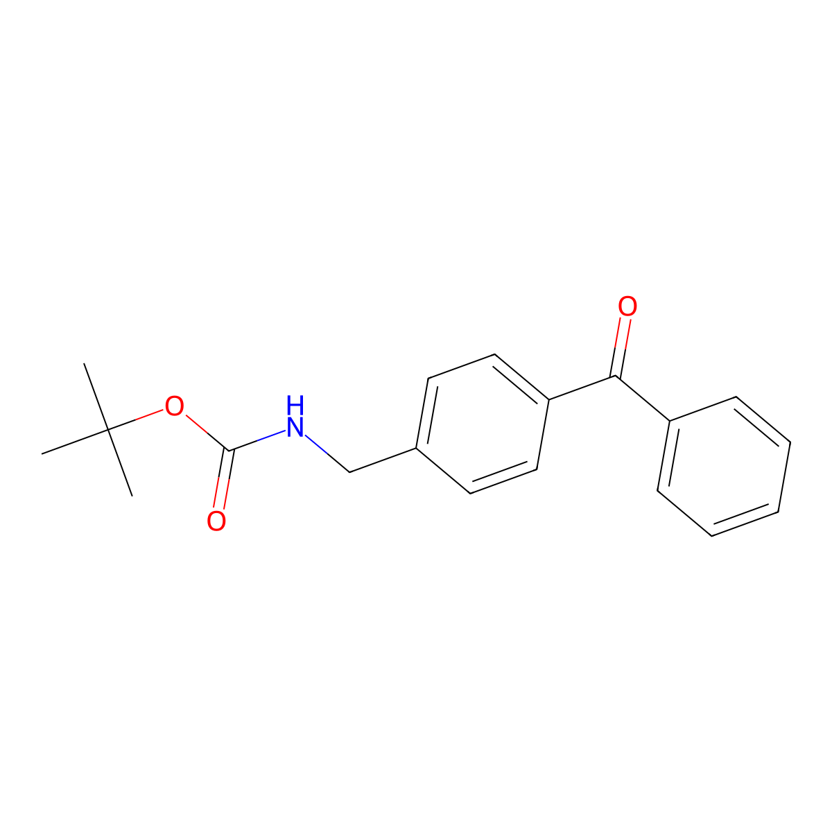Tert-butyl 4-benzoylbenzylcarbamate molecular structure, CAS 1160237-62-6