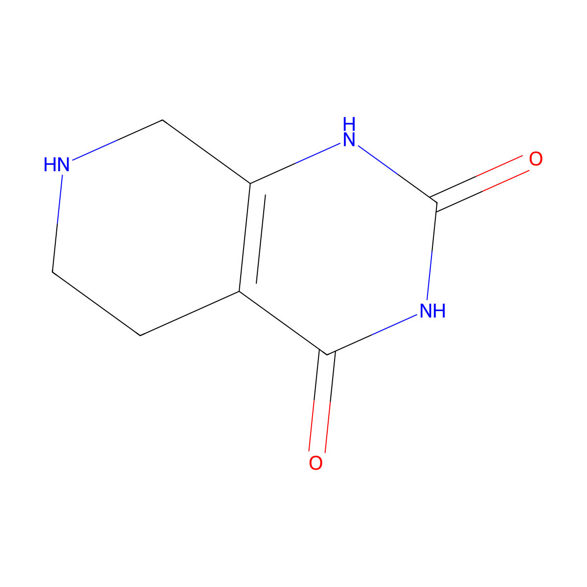 5,6,7,8-tetrahydropyrido[3,4-d]pyrimidine-2,4(1H,3H)-dione molecular structure, CAS 1160245-23-7