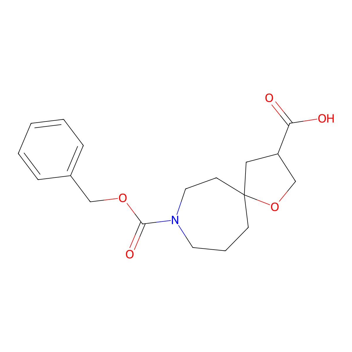 8-(Benzyloxycarbonyl)-1-Oxa-8-Azaspiro[4.6]Undecane-3-Carboxylic Acid molecular structure, CAS 1160247-00-6