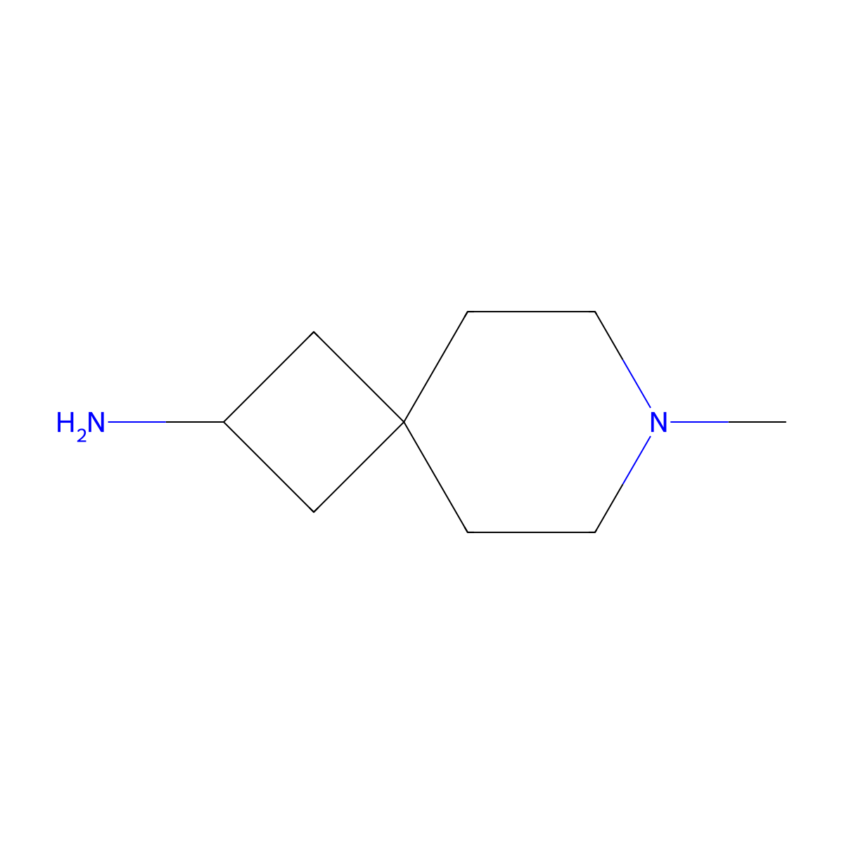 7-Methyl-7-azaspiro[3.5]nonan-2-amine molecular structure, CAS 1160247-16-4
