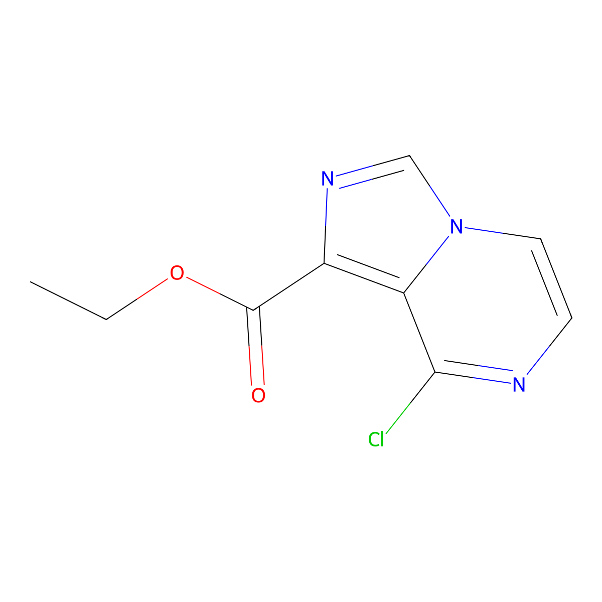 Ethyl 8-Chloroimidazo[1,5-a]pyrazine-1-carboxylate molecular structure, CAS 1160248-06-5