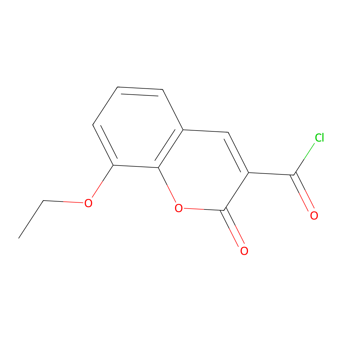 8-Ethoxy-2-oxo-2H-chromene-3-carbonyl chloride molecular structure, CAS 1160249-14-8