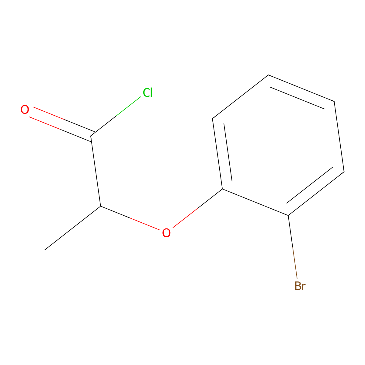 2-(2-Bromophenoxy)propanoyl chloride molecular structure, CAS 1160249-17-1