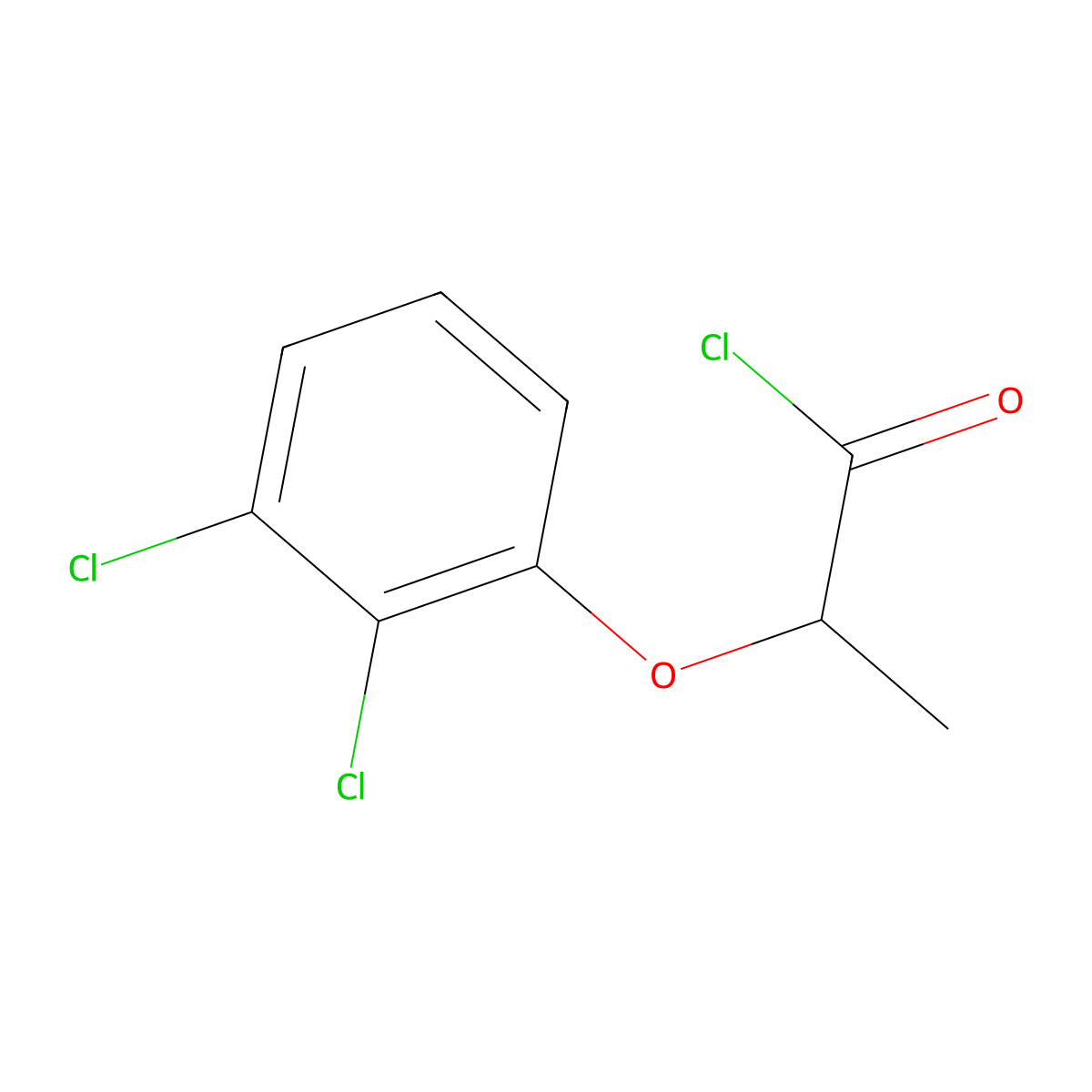 2-(2,3-Dichlorophenoxy)propanoyl chloride molecular structure, CAS 1160249-33-1