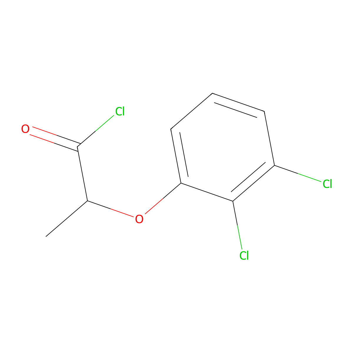 2-(2,3-Dichlorophenoxy)propanoyl chloride molecular structure, CAS 1160249-33-1