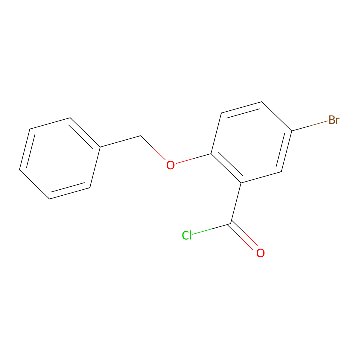 2-(Benzyloxy)-5-bromobenzoyl chloride molecular structure, CAS 1160249-51-3
