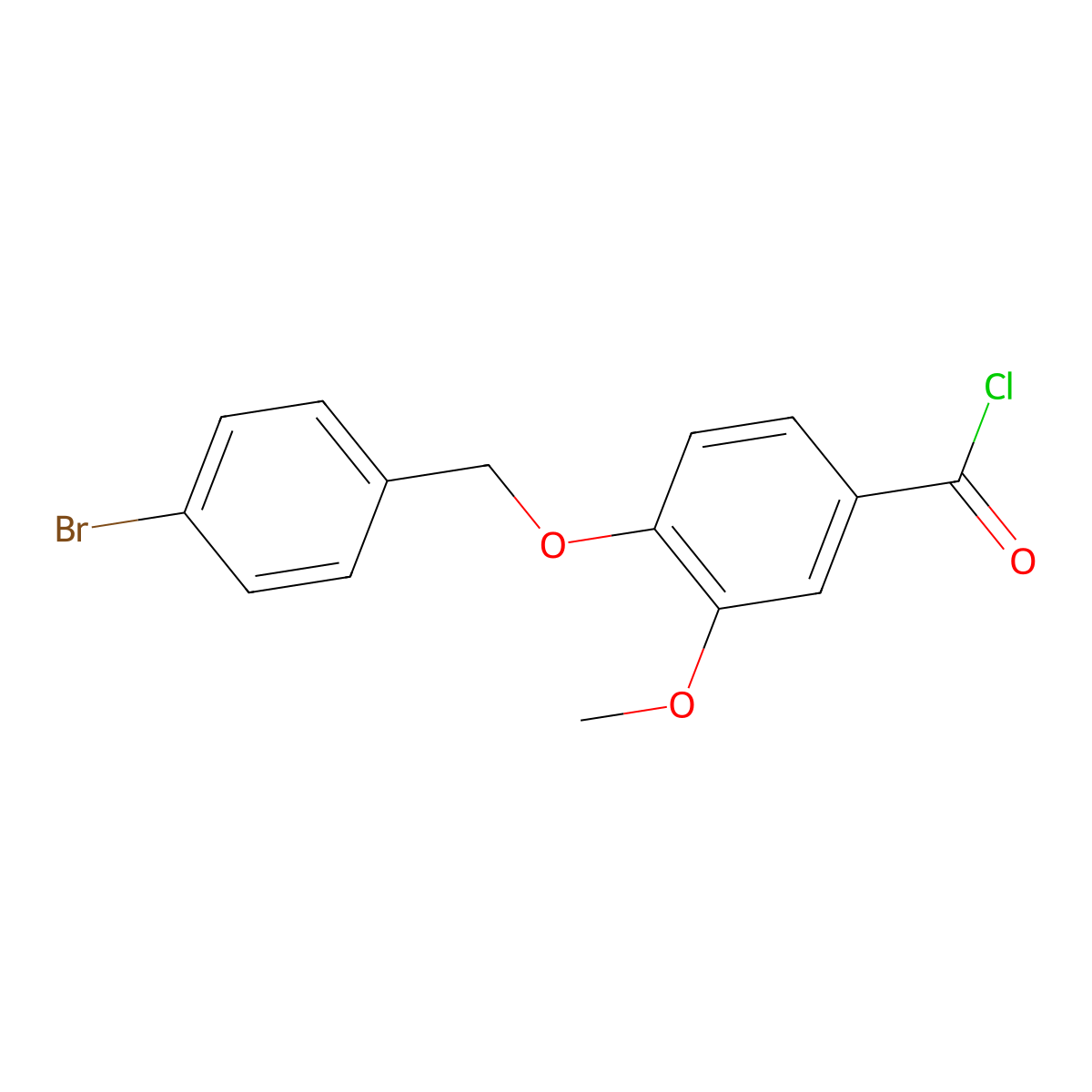 4-[(4-Bromobenzyl)oxy]-3-methoxybenzoyl chloride molecular structure, CAS 1160249-68-2