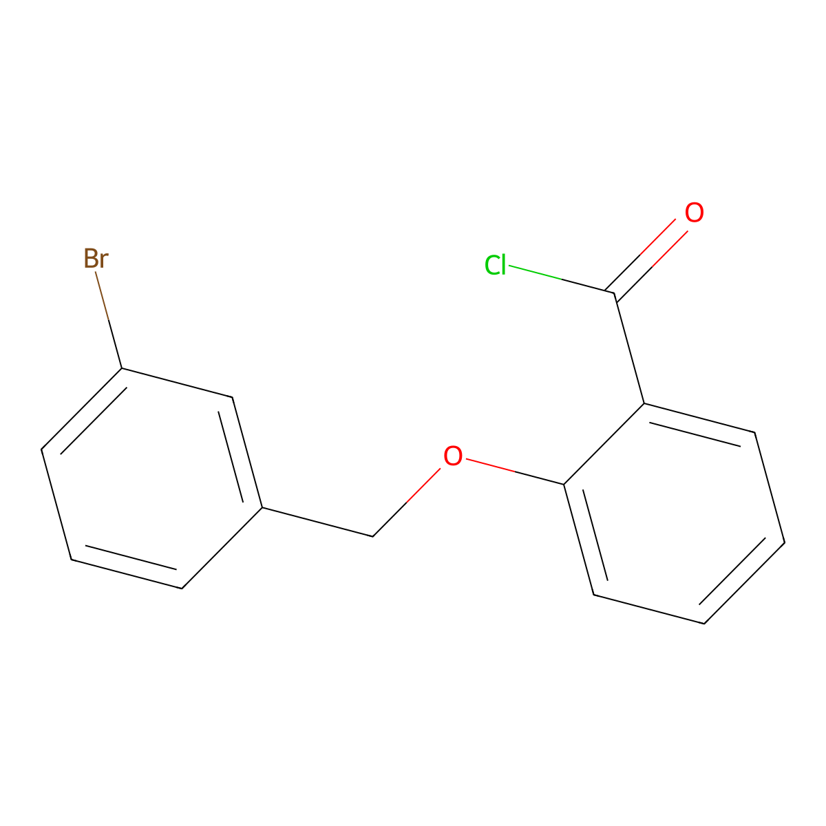 2-[(3-Bromobenzyl)oxy]benzoyl chloride molecular structure, CAS 1160249-93-3