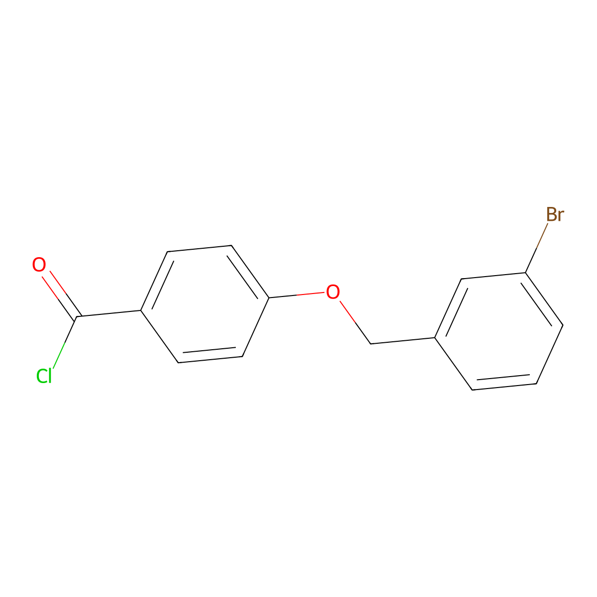 4-[(3-Bromobenzyl)oxy]benzoyl chloride molecular structure, CAS 1160250-01-0