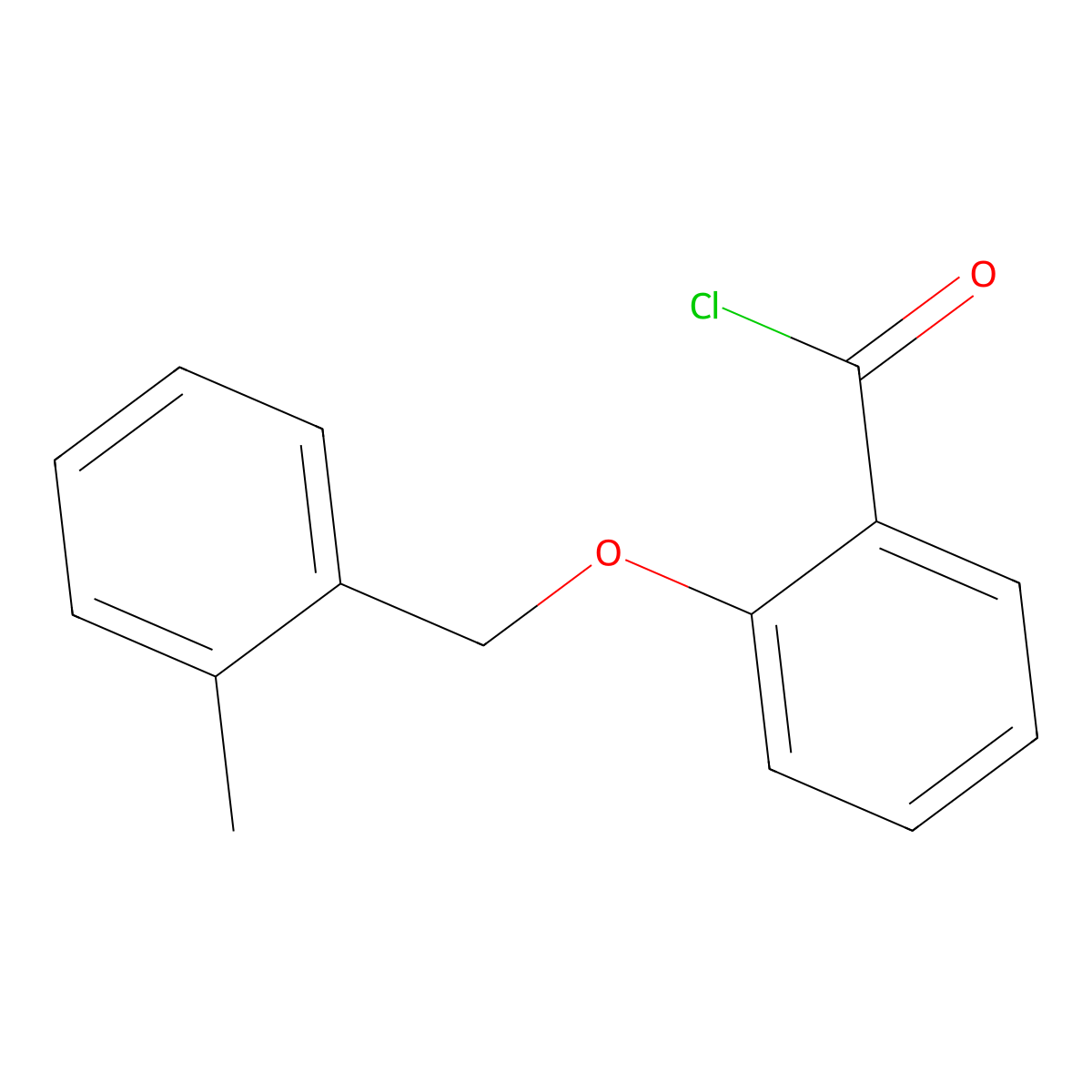 2-[(2-Methylbenzyl)oxy]benzoyl chloride molecular structure, CAS 1160250-29-2