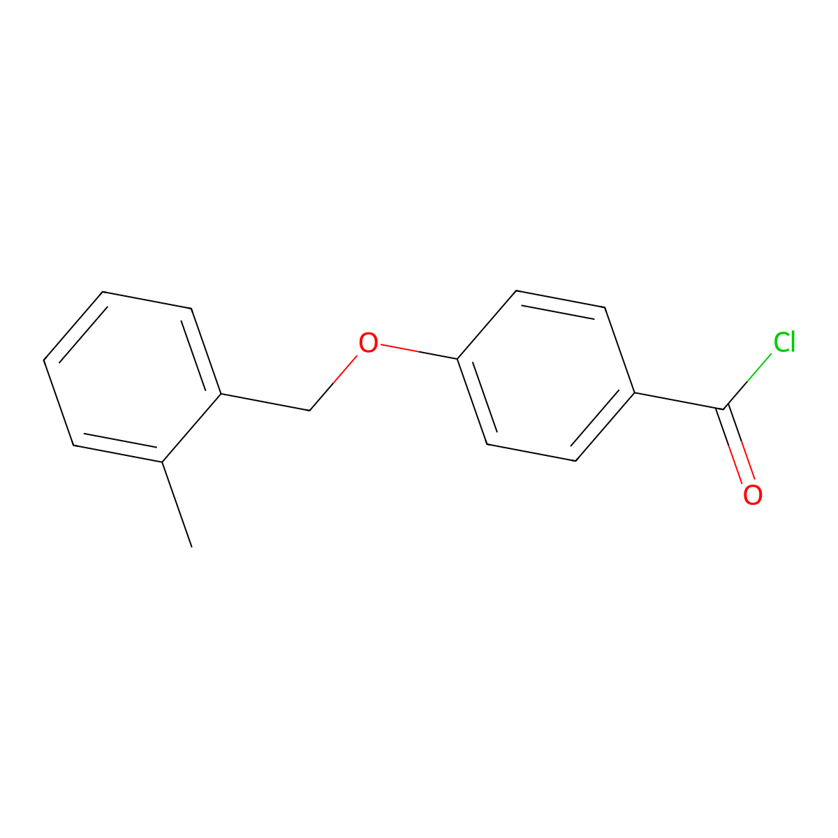 4-[(2-Methylbenzyl)oxy]benzoyl chloride molecular structure, CAS 1160250-58-7