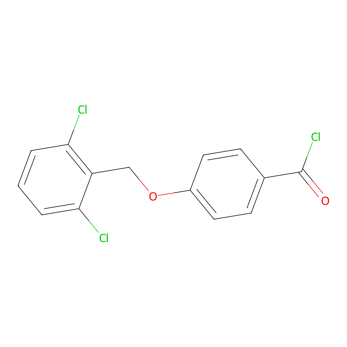 4-[(2,6-Dichlorobenzyl)oxy]benzoyl chloride molecular structure, CAS 1160250-95-2