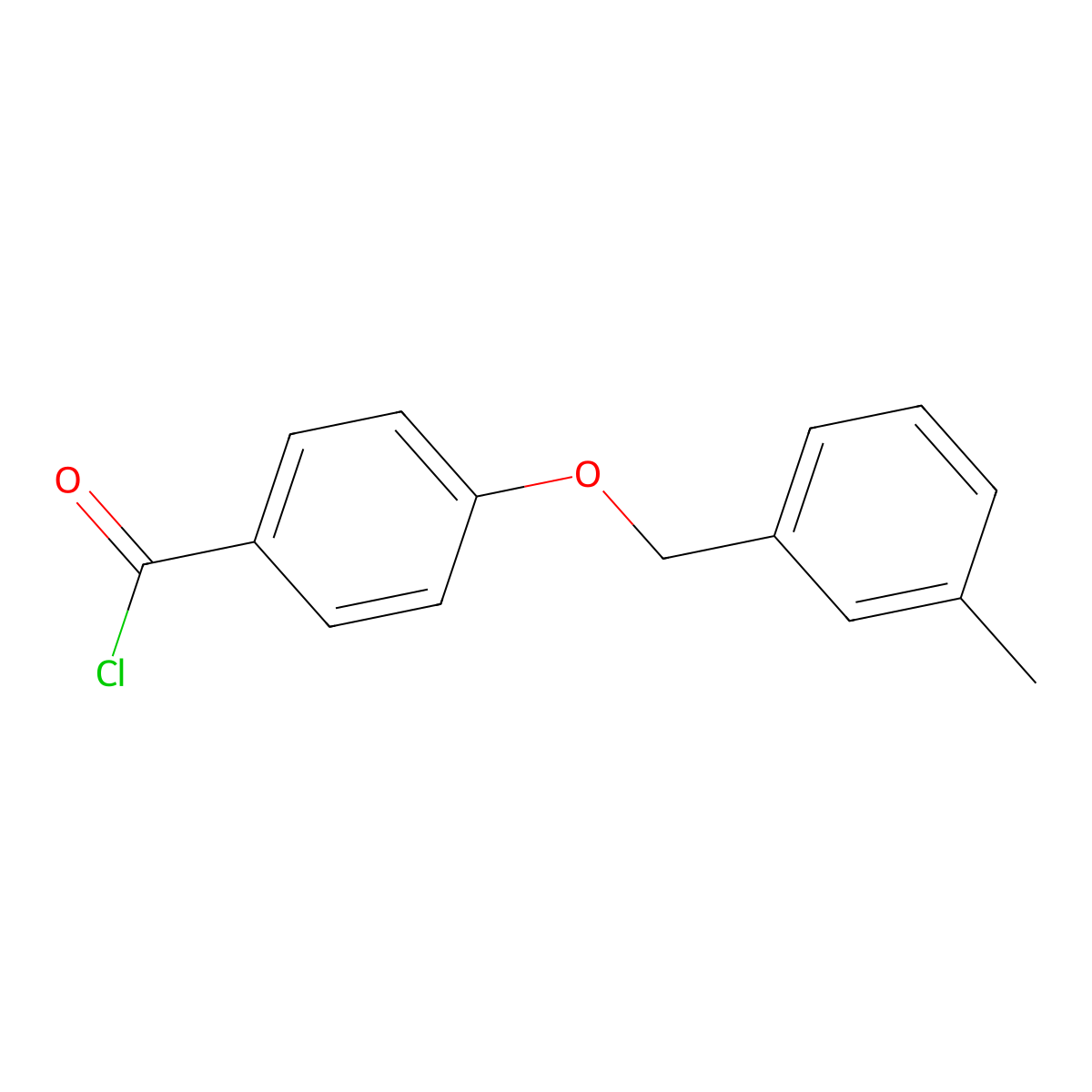 4-[(3-Methylbenzyl)oxy]benzoyl chloride molecular structure, CAS 1160250-97-4