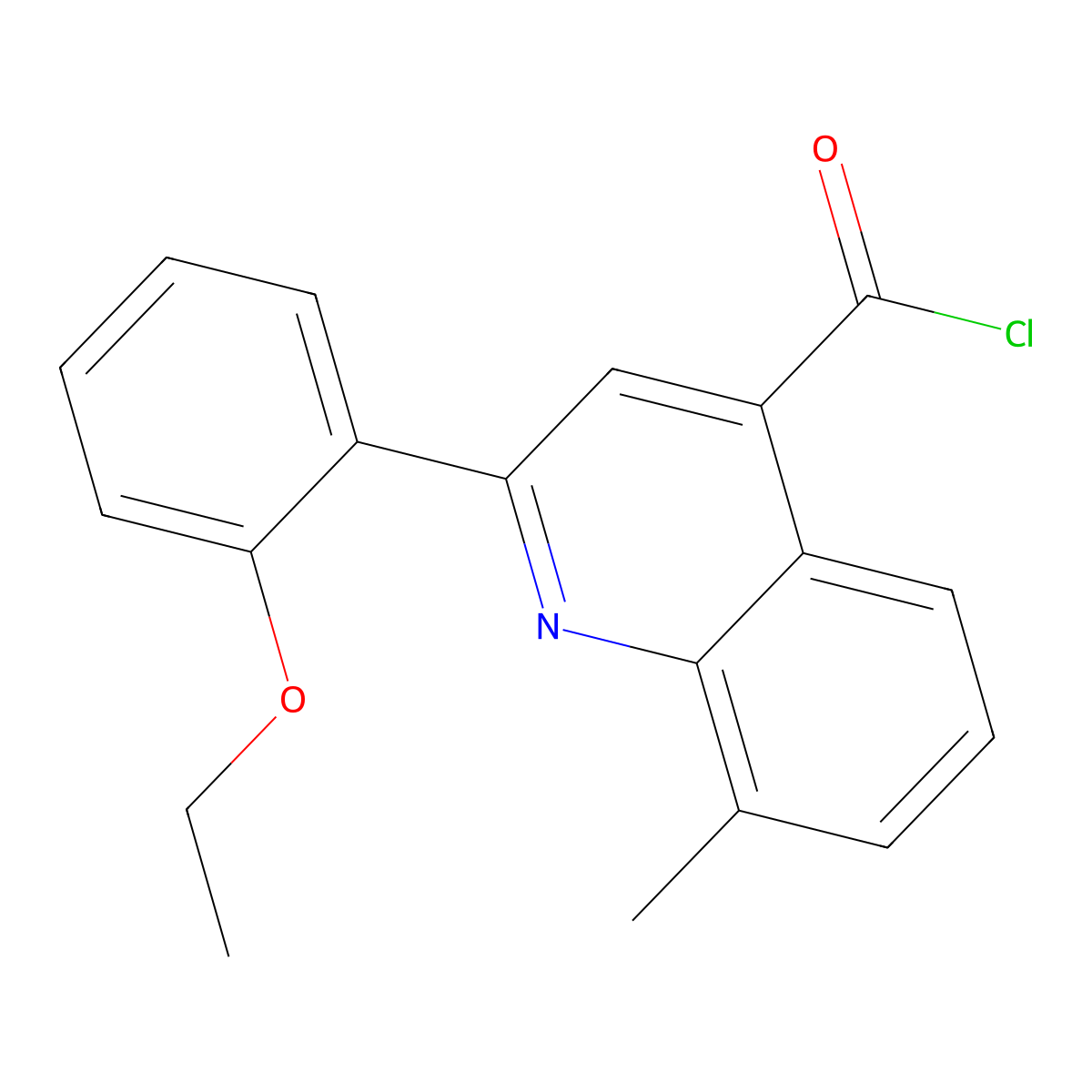 2-(2-Ethoxyphenyl)-8-methylquinoline-4-carbonyl chloride molecular structure, CAS 1160254-53-4