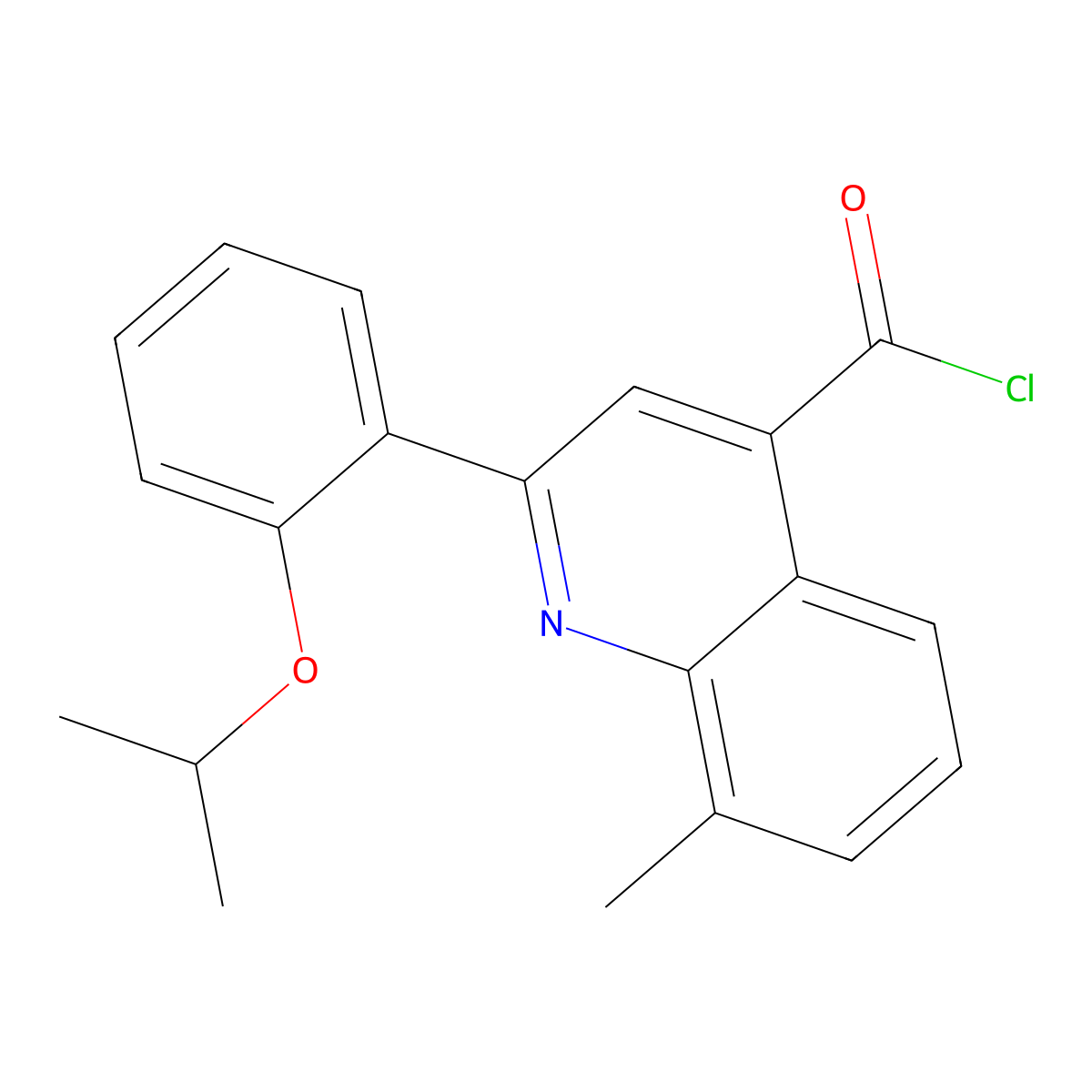 2-(2-Isopropoxyphenyl)-8-methylquinoline-4-carbonyl chloride molecular structure, CAS 1160254-73-8