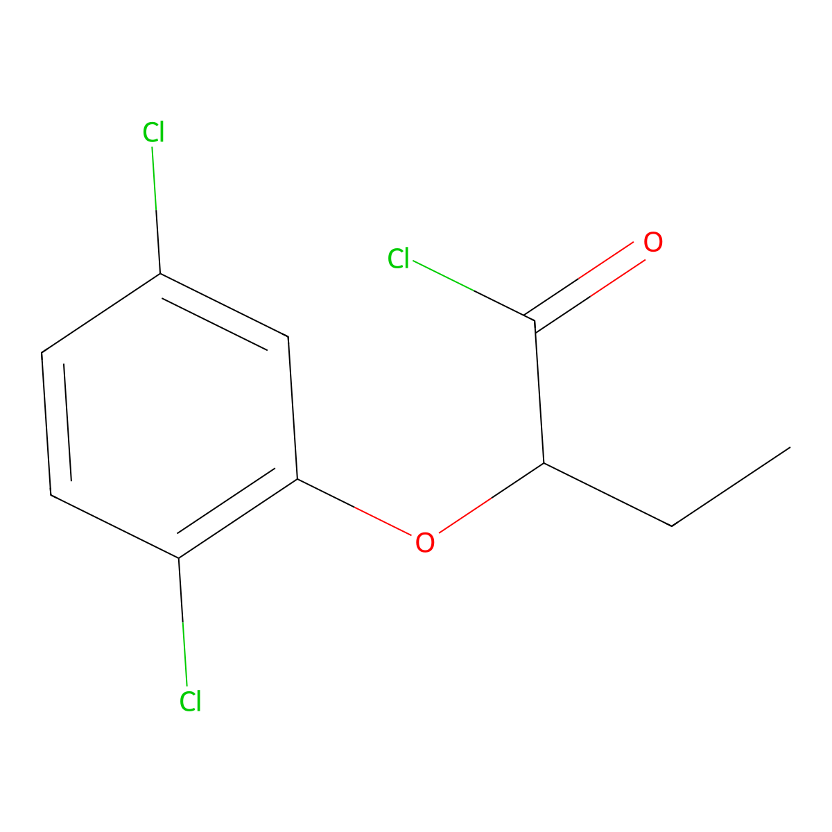 2-(2,5-Dichlorophenoxy)butanoyl chloride molecular structure, CAS 1160257-54-4