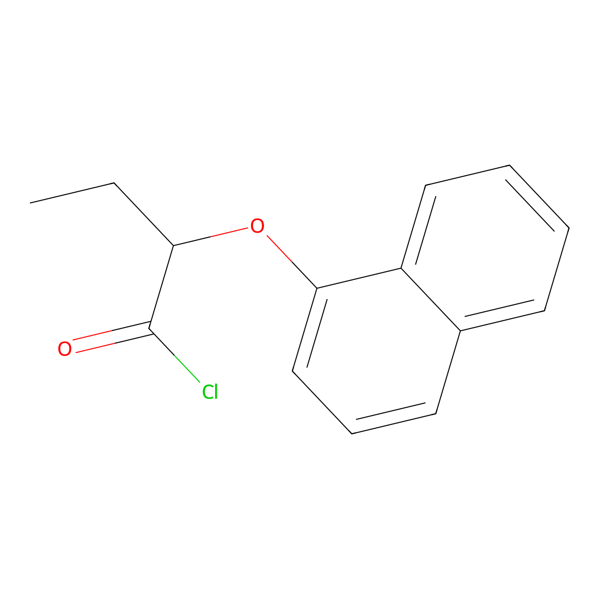 2-(1-Naphthyloxy)butanoyl chloride molecular structure, CAS 1160257-60-2