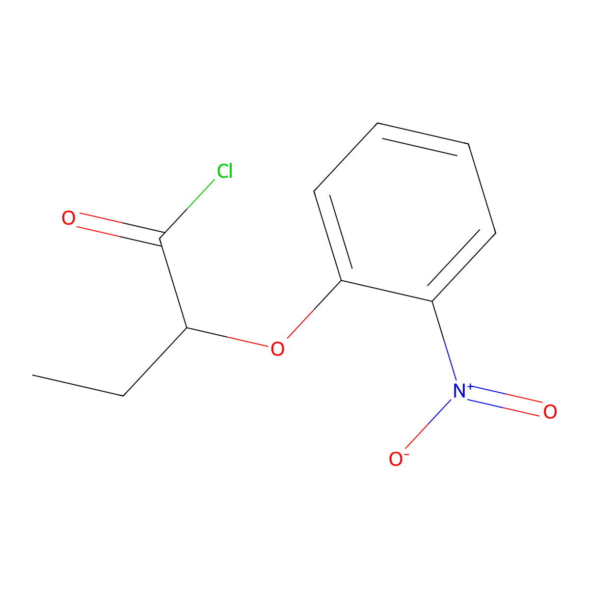 2-(2-Nitrophenoxy)butanoyl chloride molecular structure, CAS 1160257-62-4