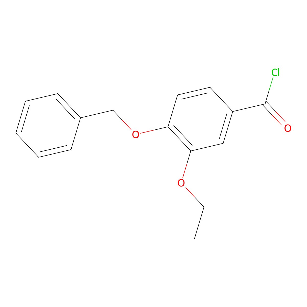 4-(Benzyloxy)-3-ethoxybenzoyl chloride molecular structure, CAS 1160259-98-2
