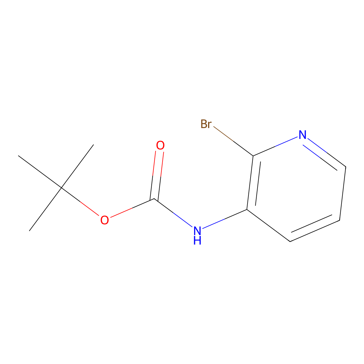 (2-Bromo-Pyridin-3-Yl)-Carbamic Acid Tert-Butyl Ester molecular structure, CAS 116026-98-3