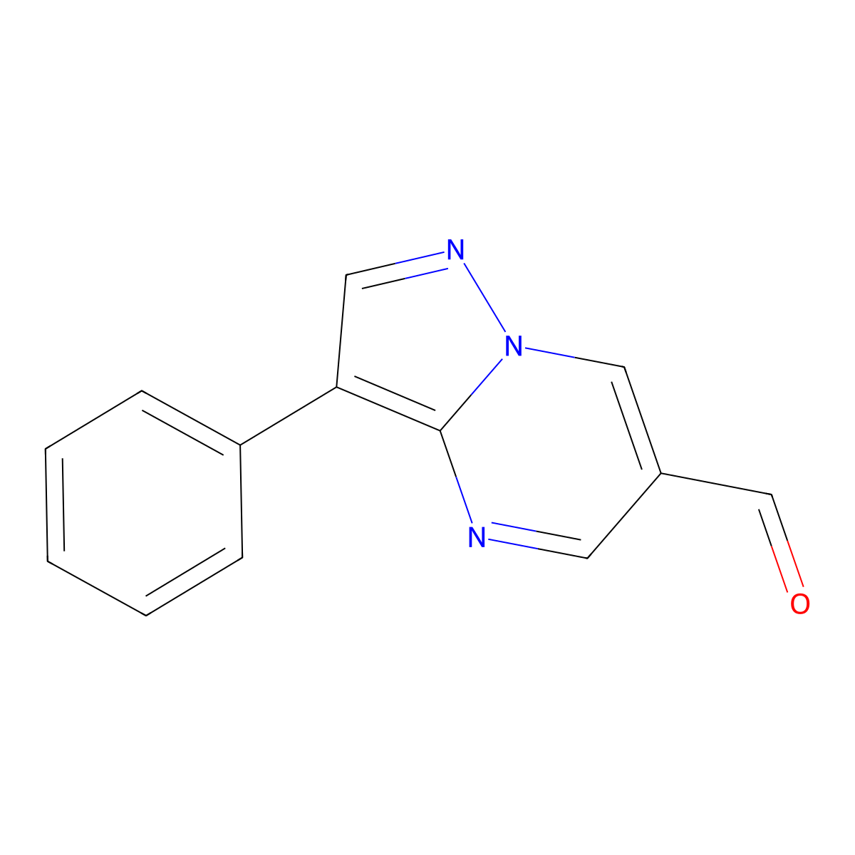3-Phenylpyrazolo[1,5-a]pyrimidine-6-carbaldehyde molecular structure, CAS 1160264-05-0