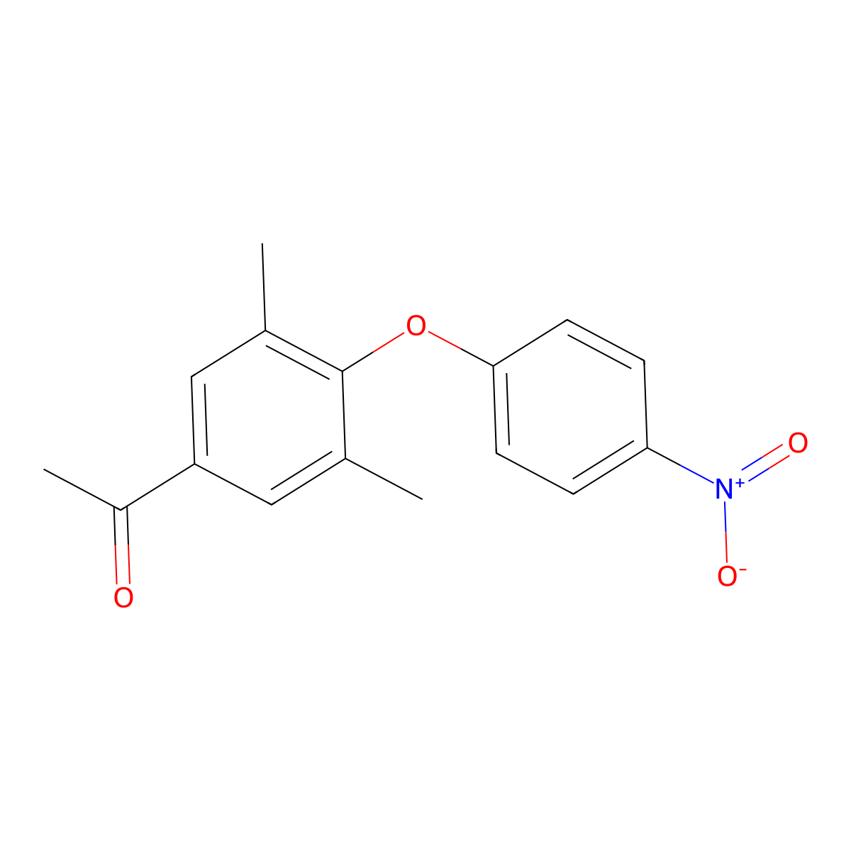 1-[3,5-Dimethyl-4-(4-nitrophenoxy)phenyl]ethanone molecular structure, CAS 1160264-14-1