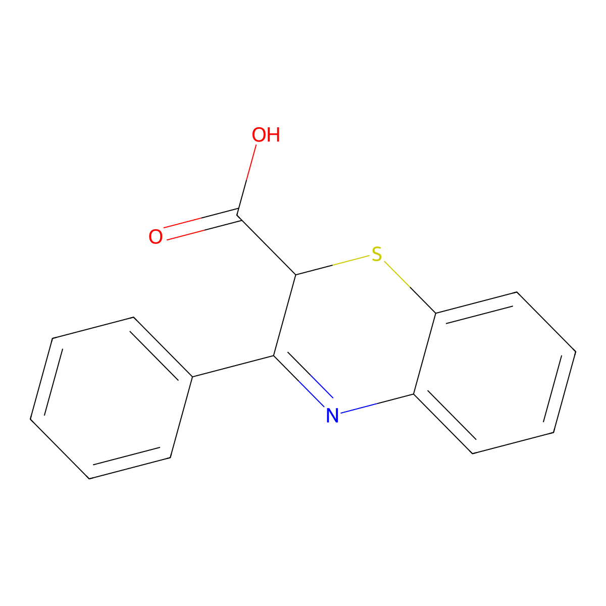 3-phenyl-2H-1,4-benzothiazine-2-carboxylic acid molecular structure, CAS 1160264-28-7