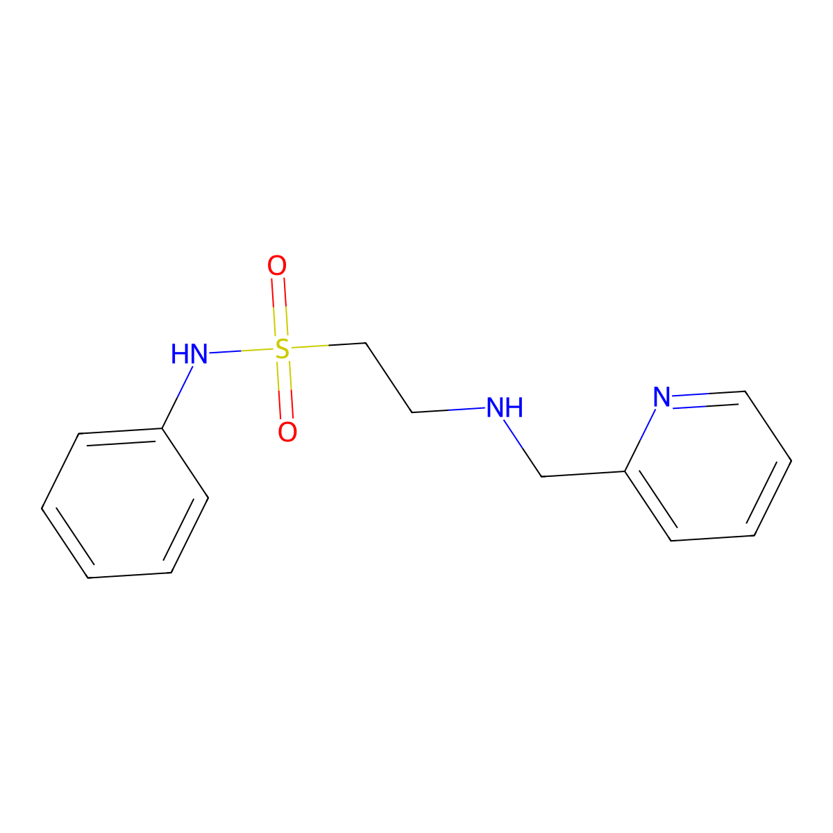 N-Phenyl-2-[(pyridin-2-ylmethyl)amino]ethanesulfonamide molecular structure, CAS 1160264-53-8