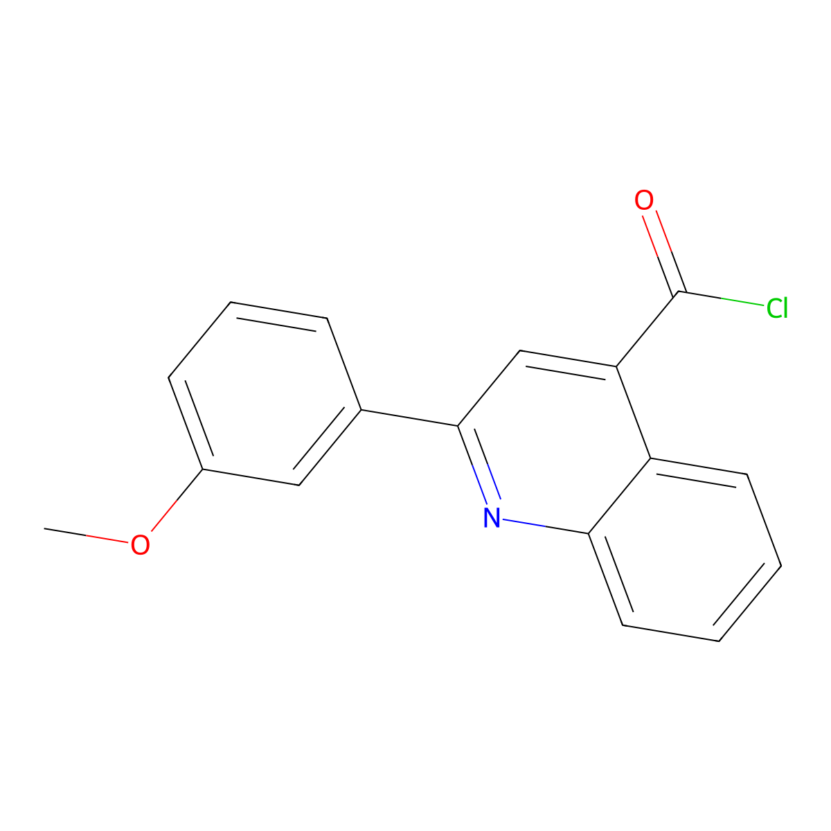 2-(3-Methoxyphenyl)quinoline-4-carbonyl chloride molecular structure, CAS 1160264-60-7