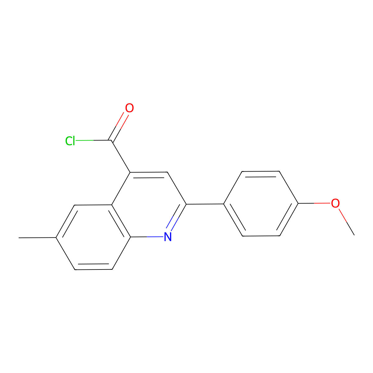 2-(4-Methoxyphenyl)-6-methylquinoline-4-carbonyl chloride molecular structure, CAS 1160264-63-0