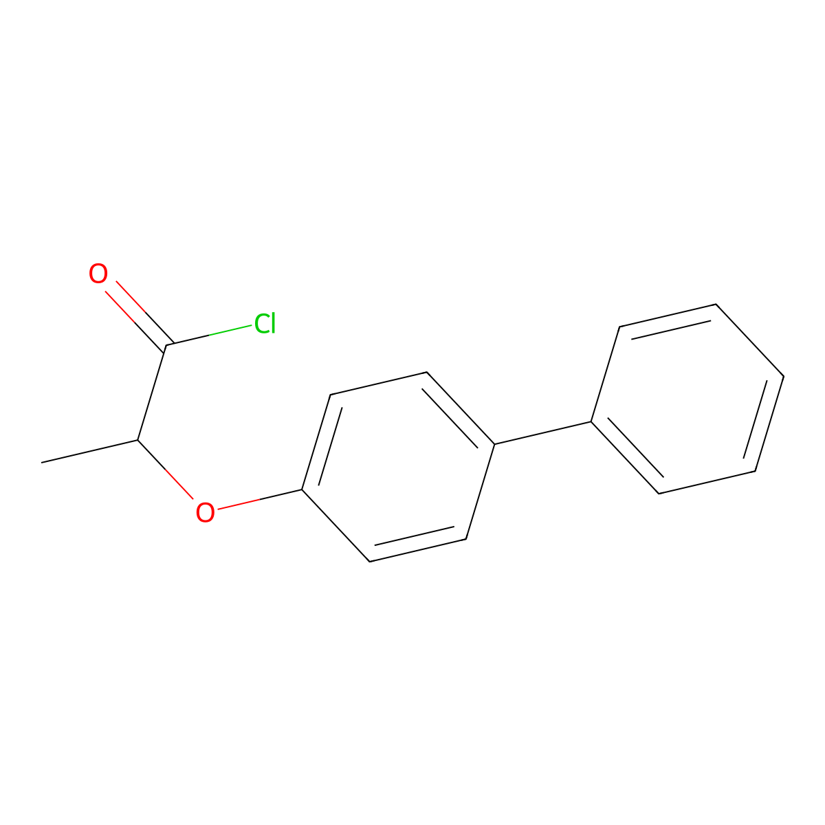 2-(Biphenyl-4-yloxy)propanoyl chloride molecular structure, CAS 1160264-64-1