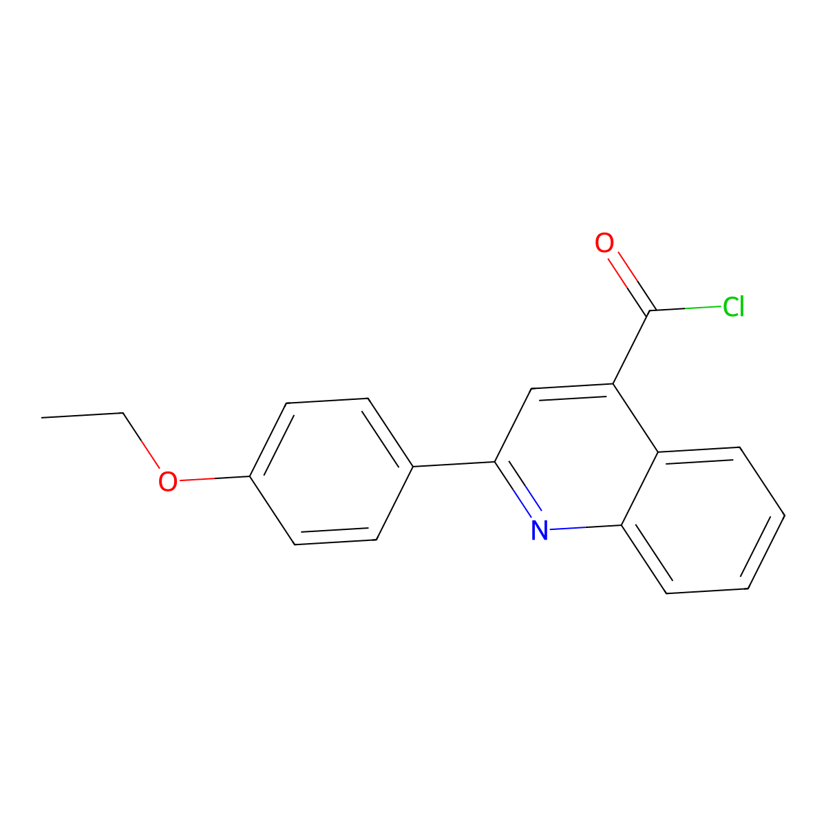 2-(4-Ethoxyphenyl)quinoline-4-carbonyl chloride molecular structure, CAS 1160264-75-4