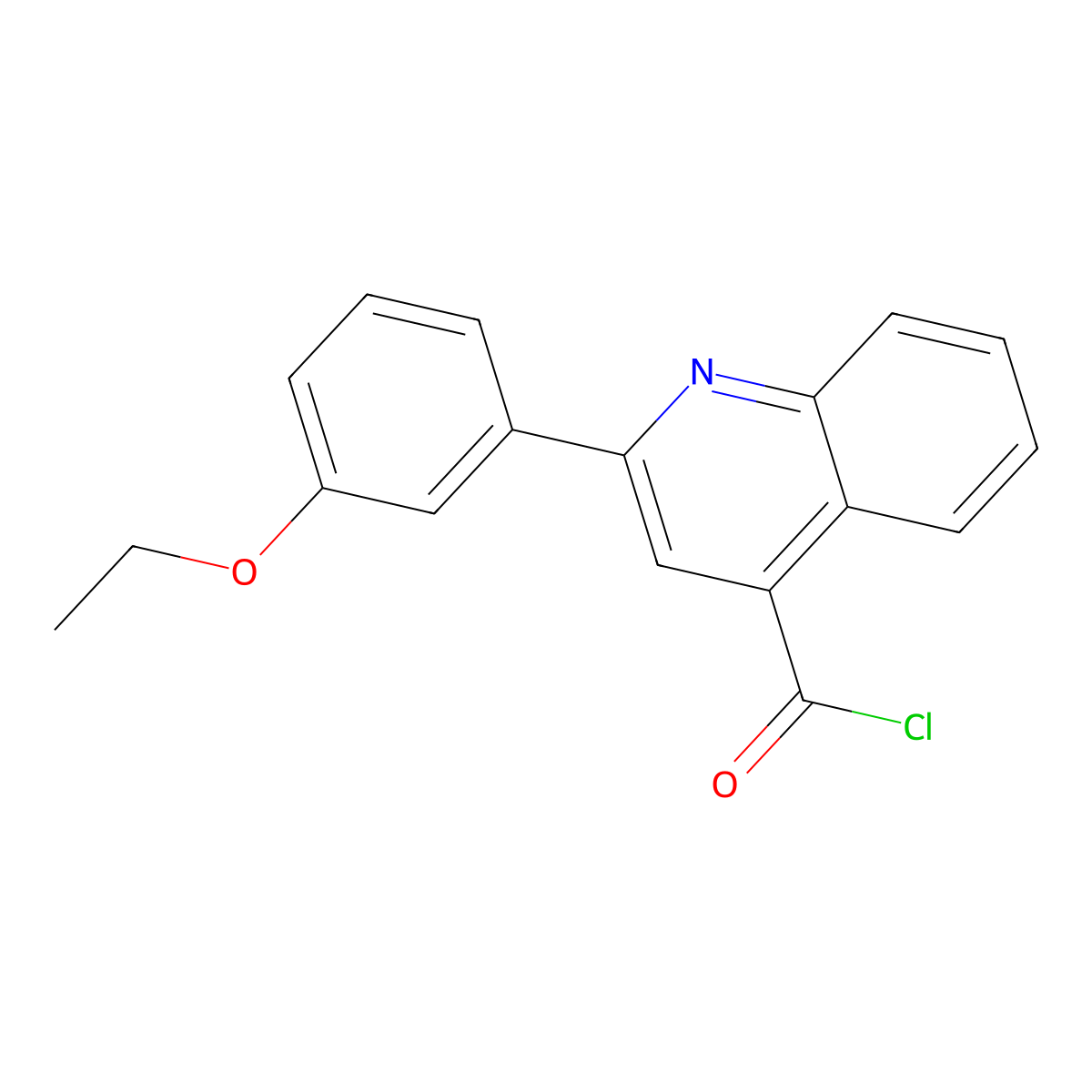 2-(3-Ethoxyphenyl)quinoline-4-carbonyl chloride molecular structure, CAS 1160264-76-5