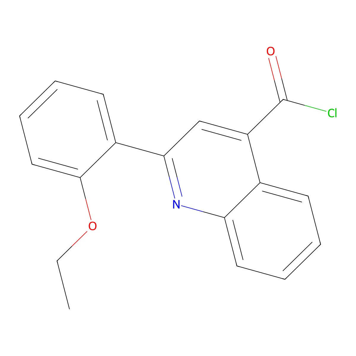 2-(2-Ethoxyphenyl)quinoline-4-carbonyl chloride molecular structure, CAS 1160264-77-6