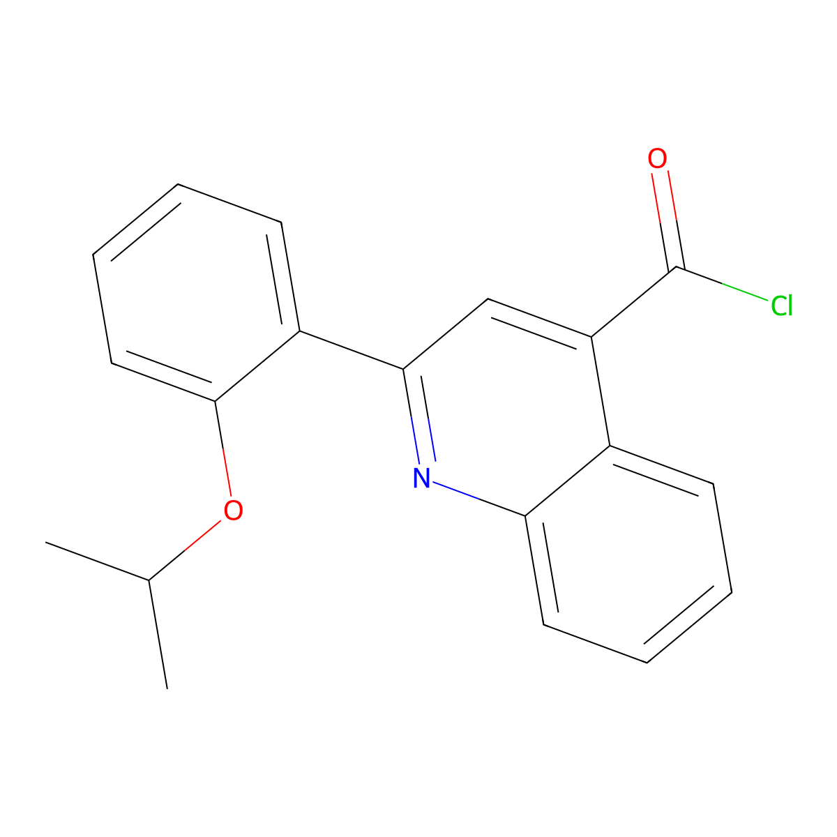 2-(2-Isopropoxyphenyl)quinoline-4-carbonyl chloride molecular structure, CAS 1160264-82-3