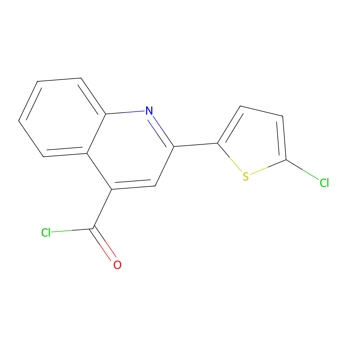 2-(5-Chloro-2-thienyl)quinoline-4-carbonyl chloride molecular structure, CAS 1160264-90-3