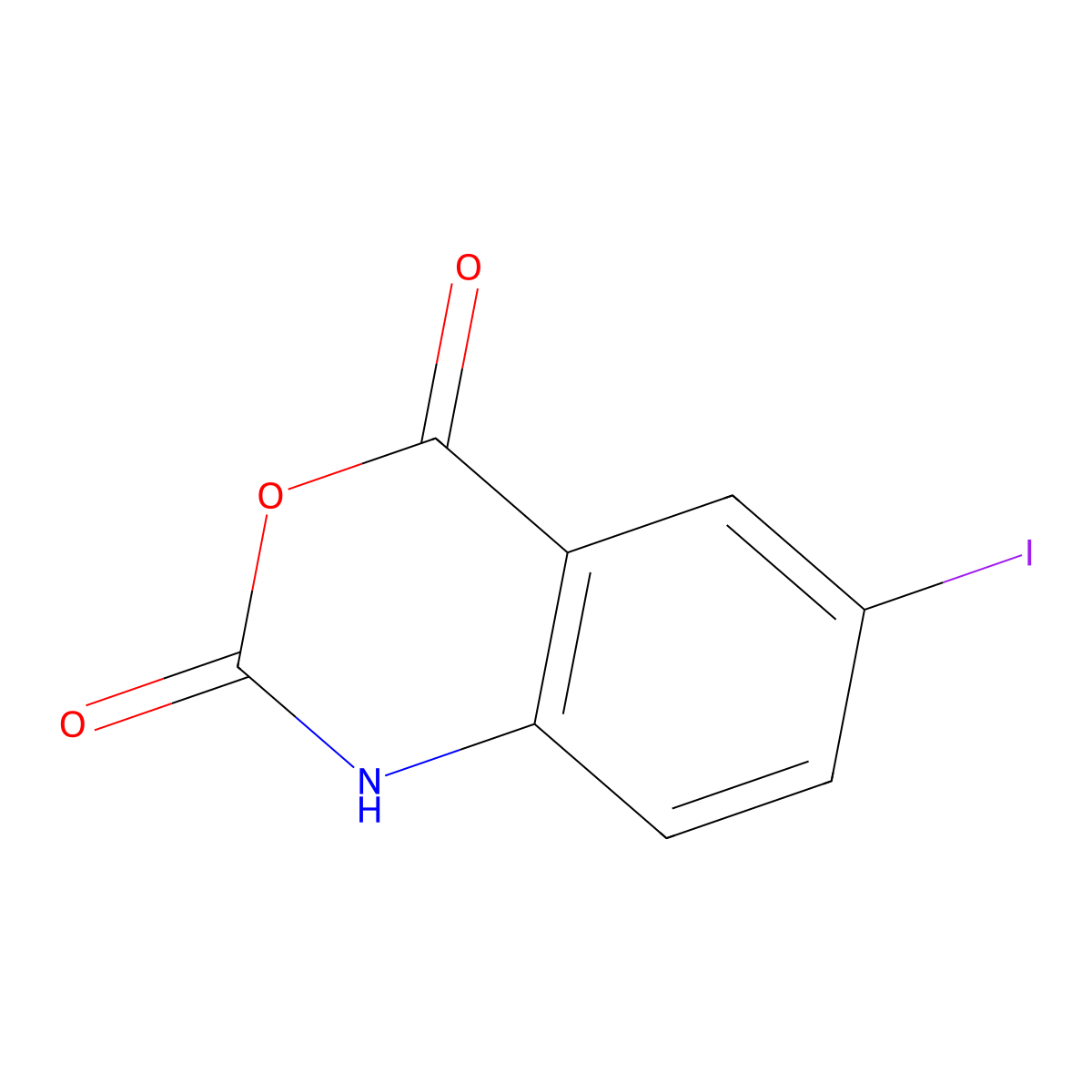 6-iodo-2H-3,1-benzoxazine-2,4(1H)-dione molecular structure, CAS 116027-10-2